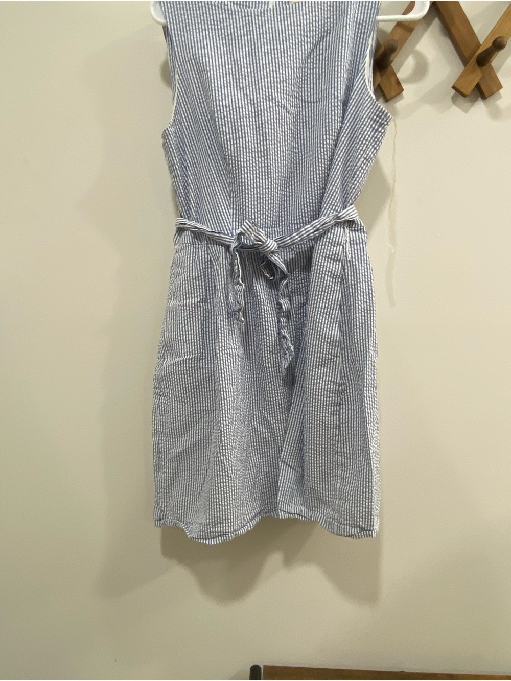 Anne Klein Blue & White Striped Sundress